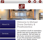 Tablet Screenshot of droneprosthodontics.com